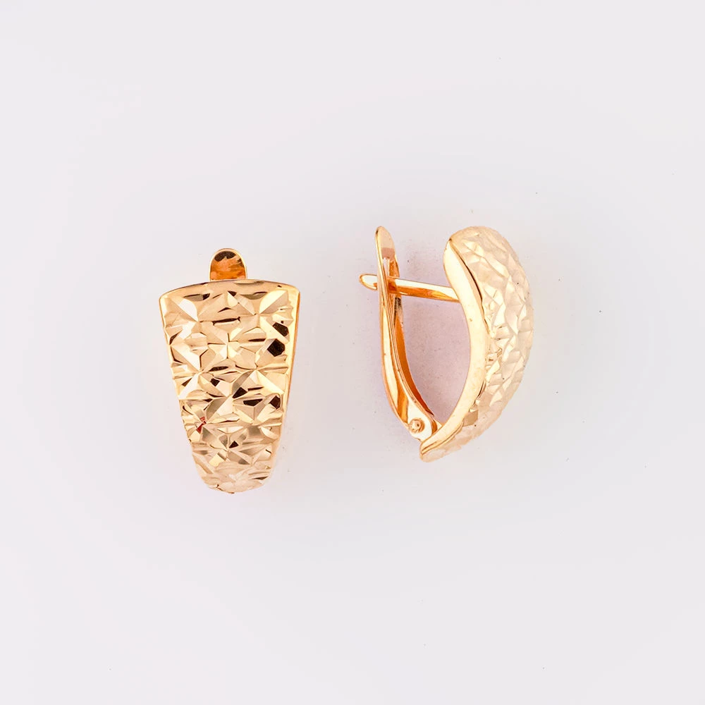 Серьги из красного золота 585 пробы