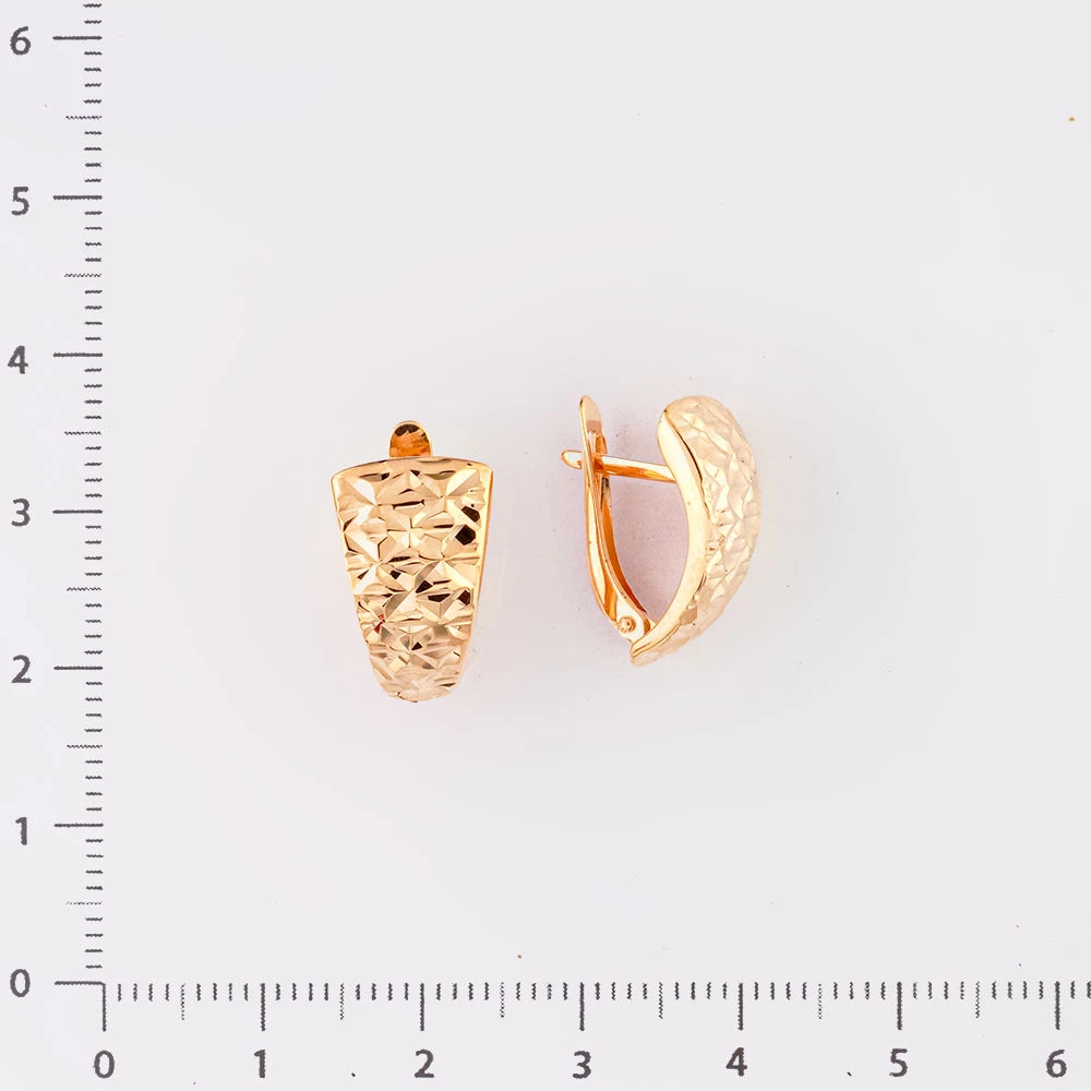 Серьги из красного золота 585 пробы