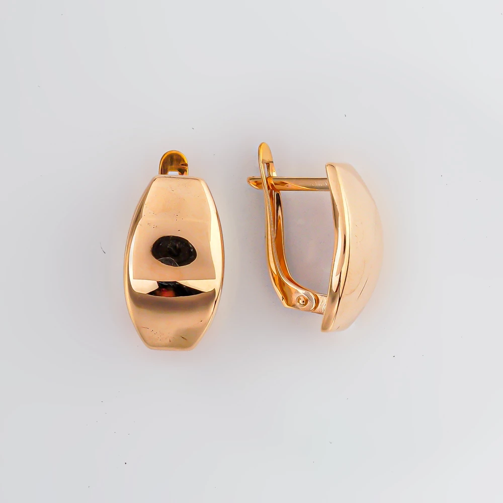 Серьги из красного золота 585 пробы