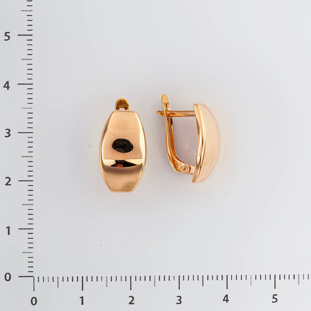 Серьги из красного золота 585 пробы