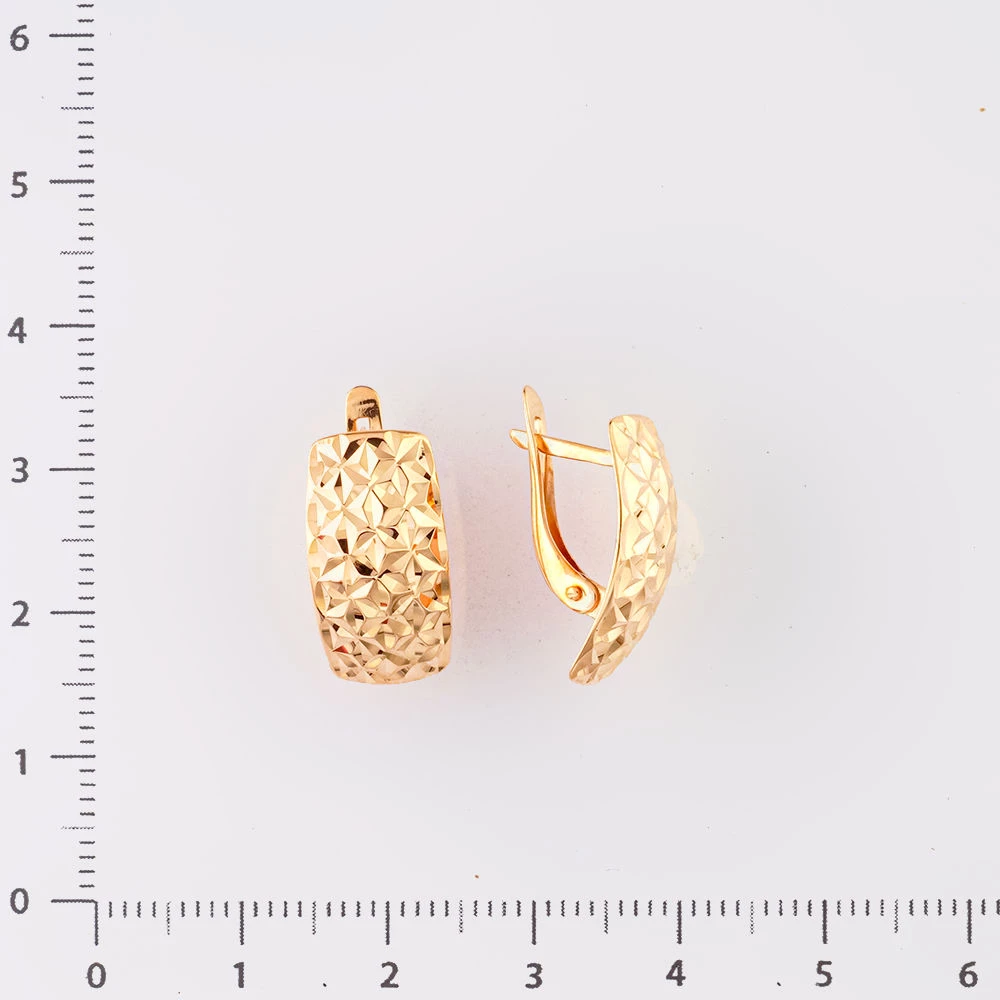 Серьги из красного золота 585 пробы