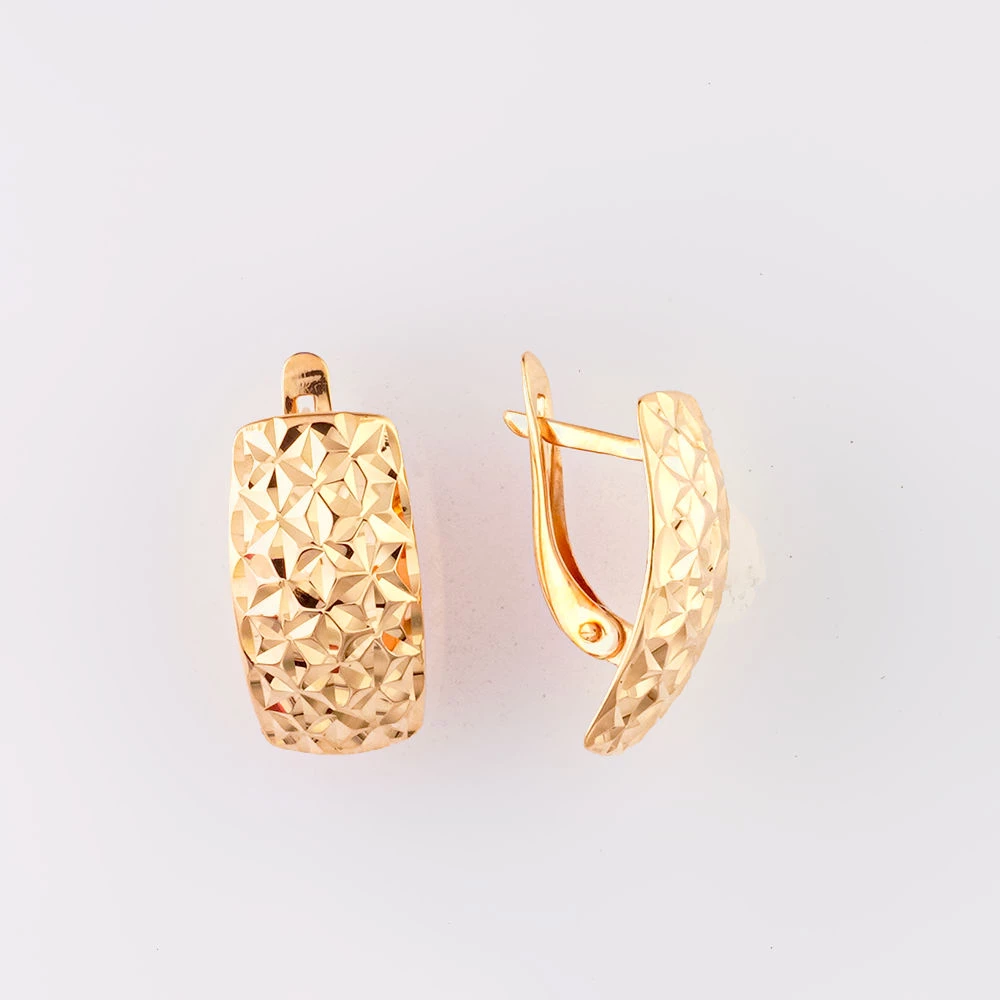 Серьги из красного золота 585 пробы