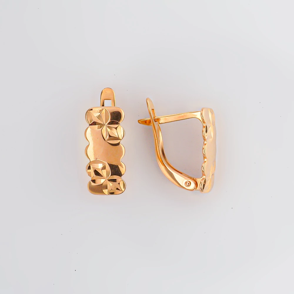 Серьги из красного золота 585 пробы