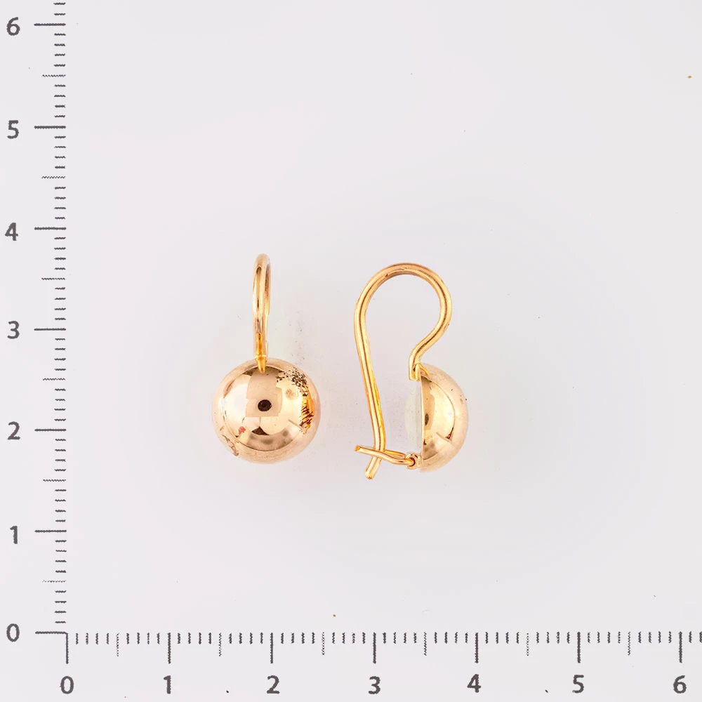 Серьги из красного золота 583 пробы