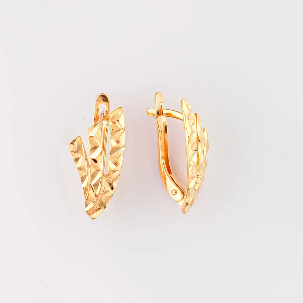 Серьги из красного золота 585 пробы