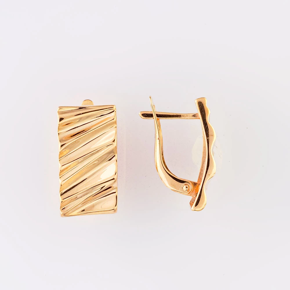 Серьги из красного золота 585 пробы