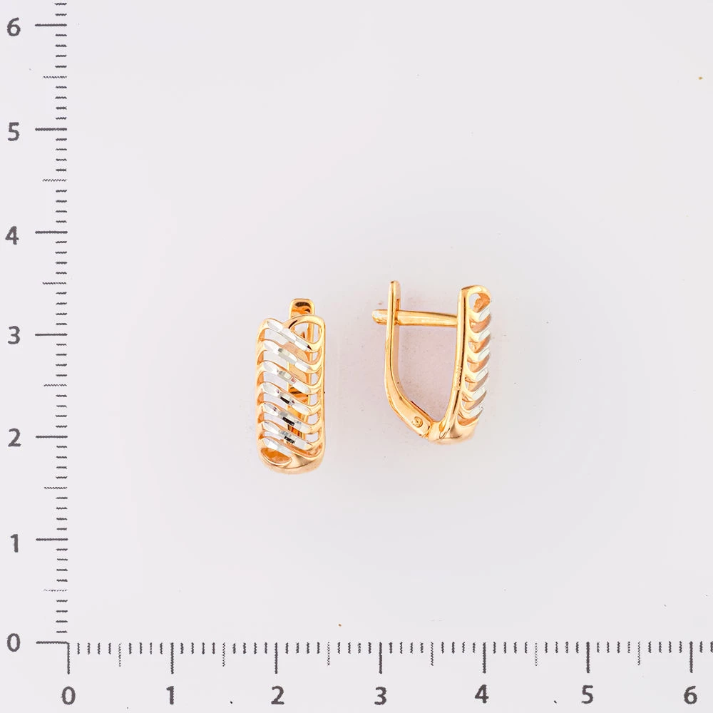 Серьги из красного золота 585 пробы