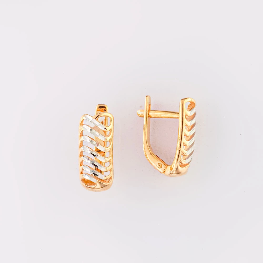 Серьги из красного золота 585 пробы