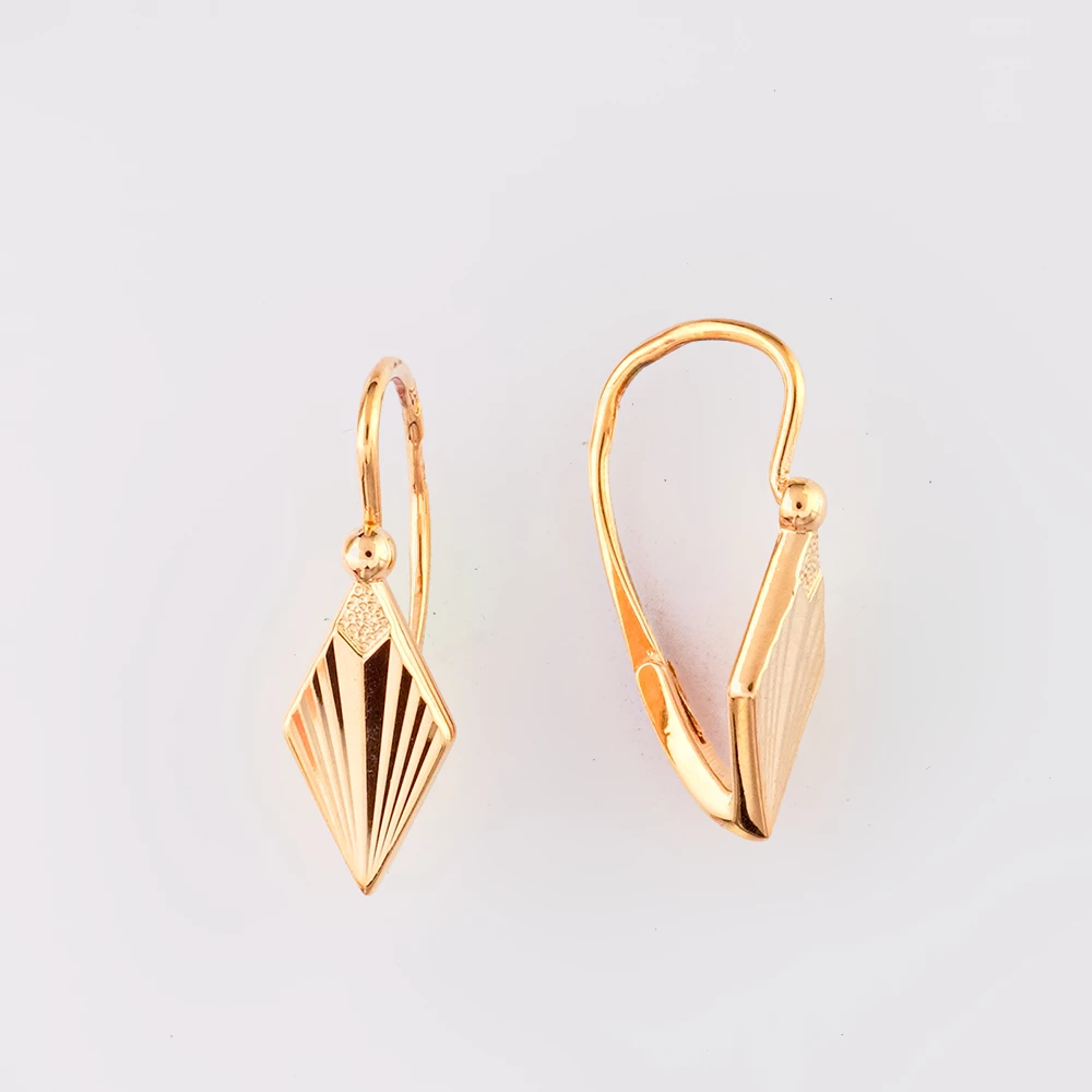 Серьги из красного золота 583 пробы