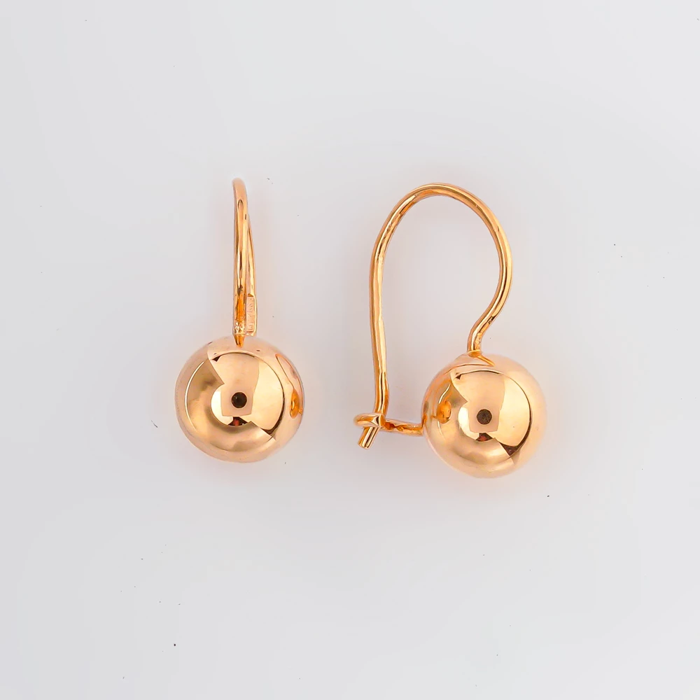 Серьги из красного золота 583 пробы