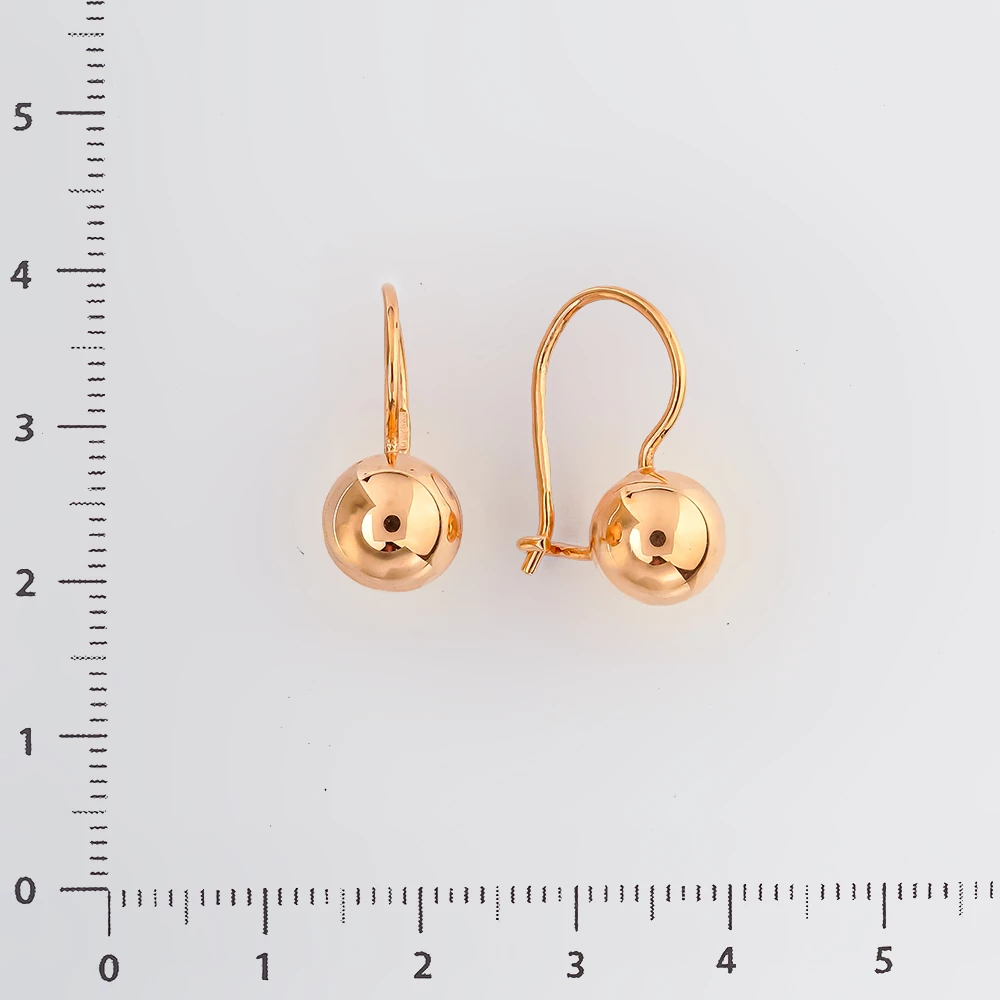 Серьги из красного золота 583 пробы