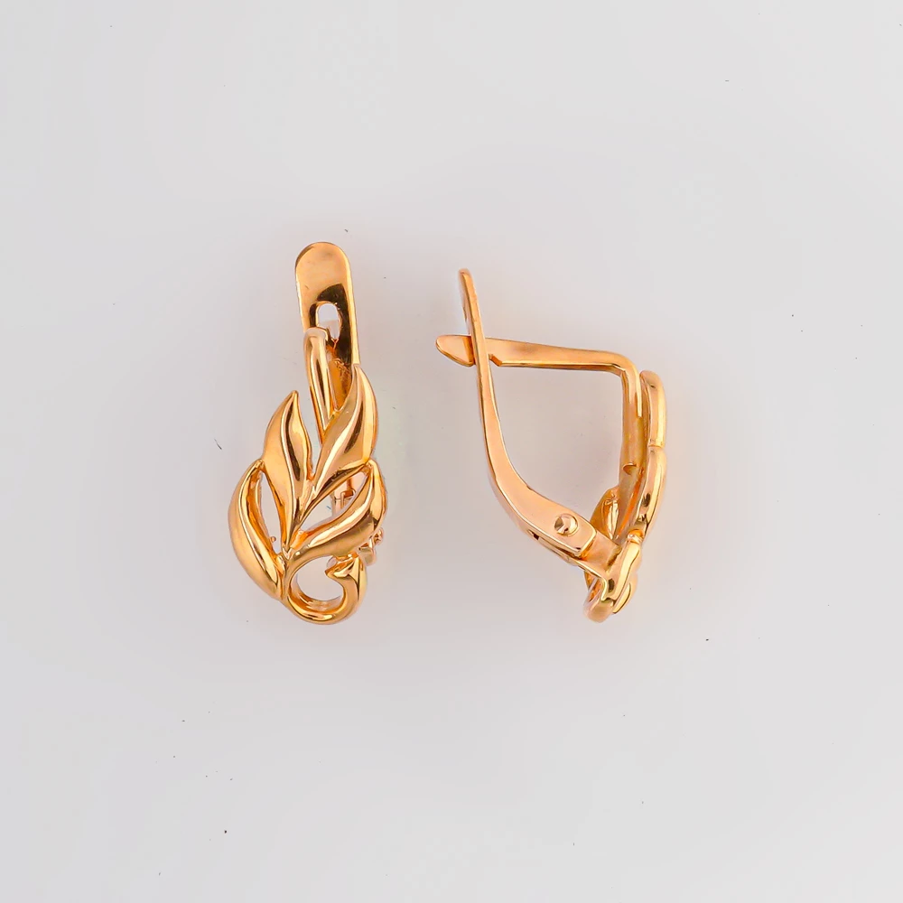 Серьги из красного золота 585 пробы