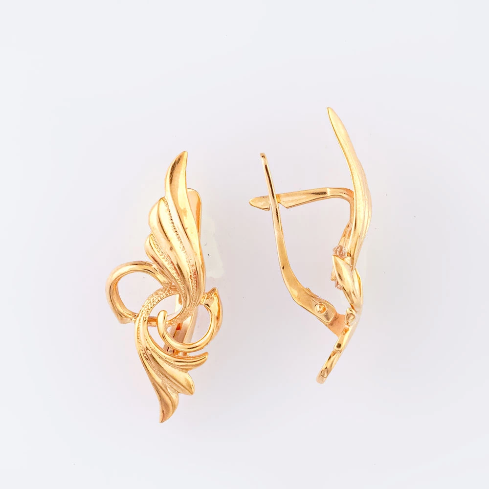 Серьги из красного золота 585 пробы