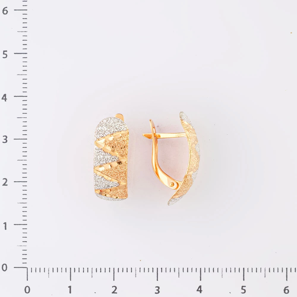 Серьги из красного золота 585 пробы