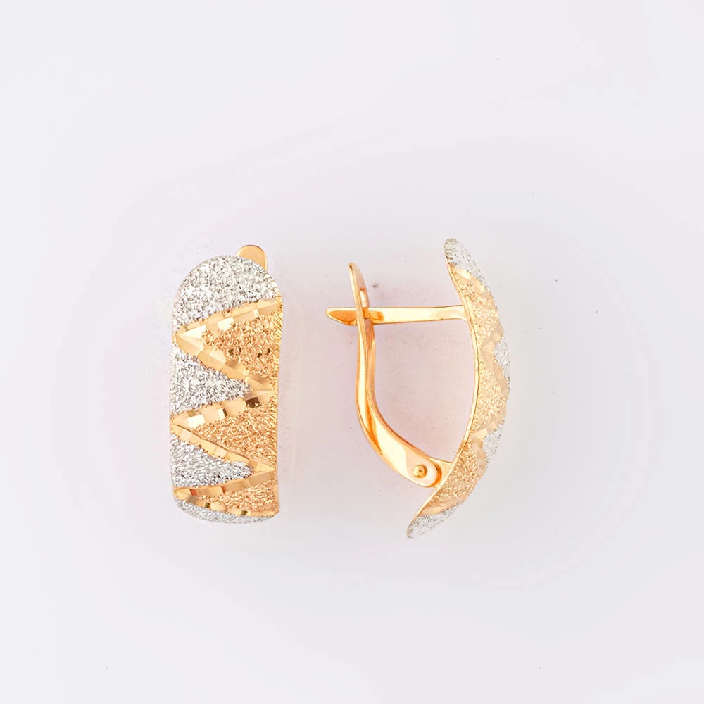 Серьги из красного золота 585 пробы