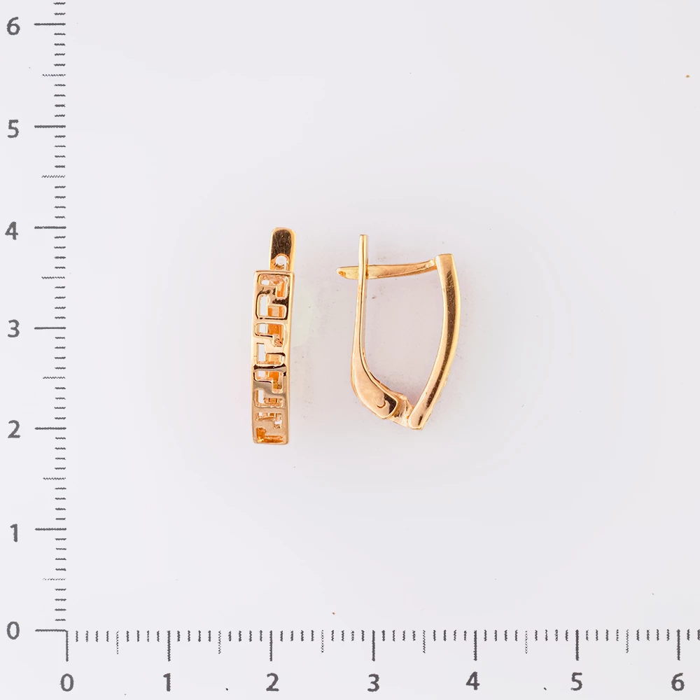 Серьги из красного золота 585 пробы