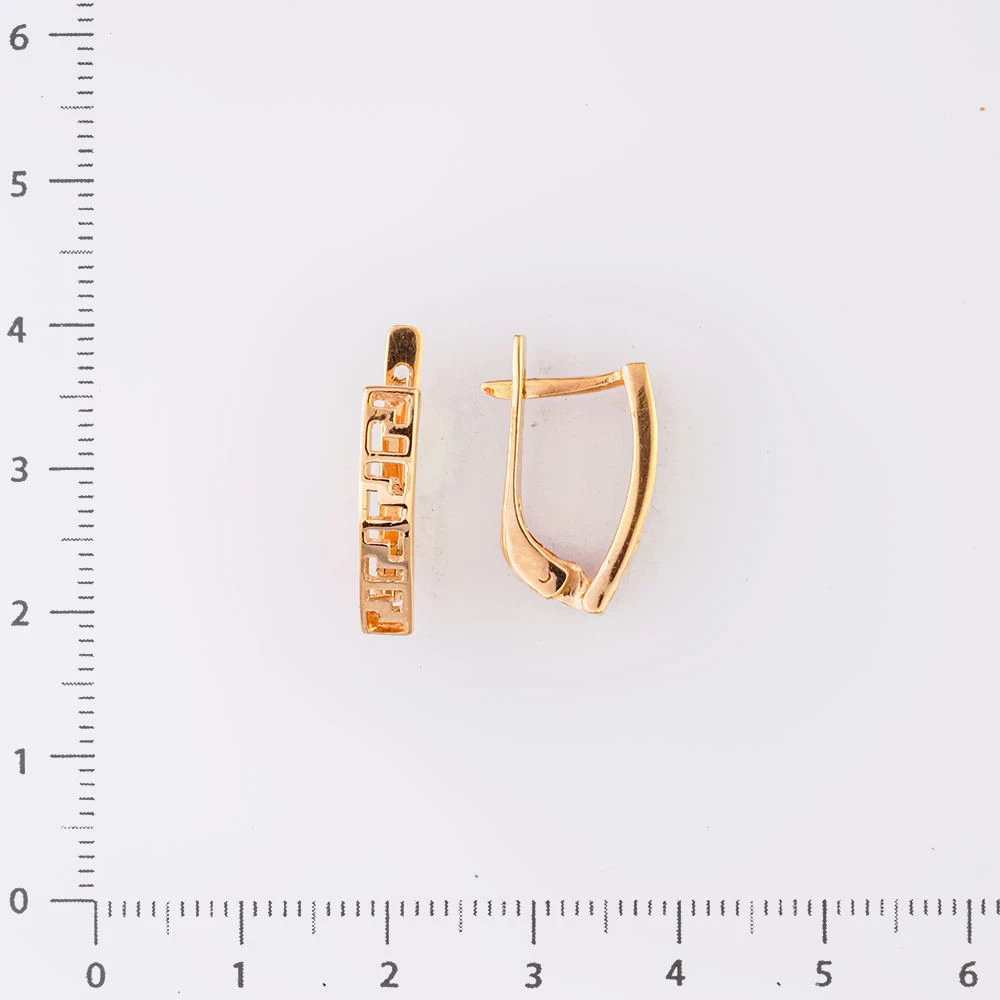 Серьги из красного золота 585 пробы