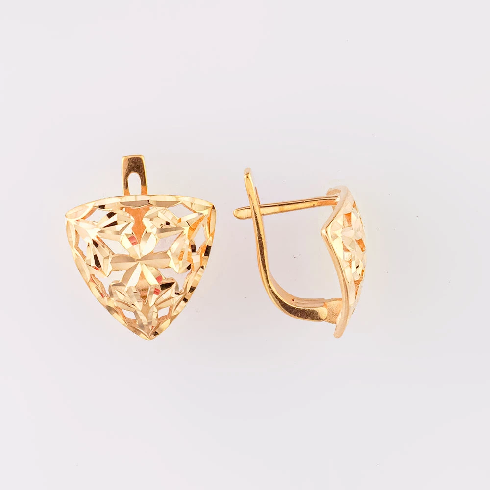 Серьги из красного золота 585 пробы