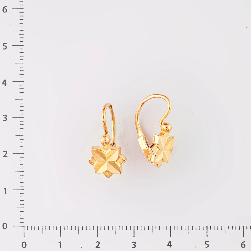 Серьги из красного золота 583 пробы