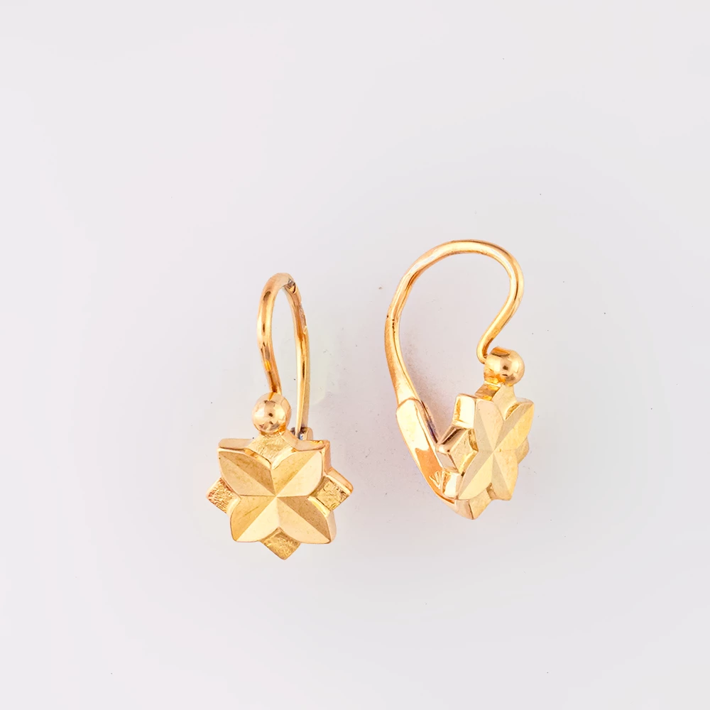 Серьги из красного золота 583 пробы