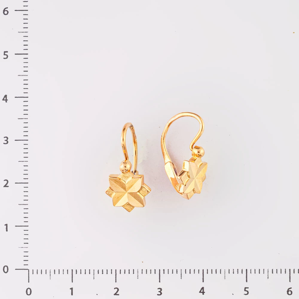 Серьги из красного золота 583 пробы