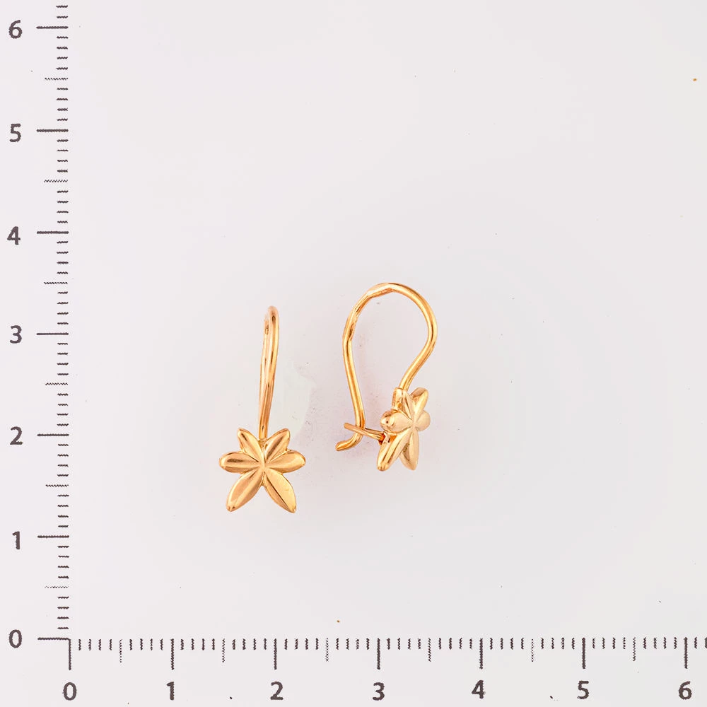 Серьги из красного золота 583 пробы