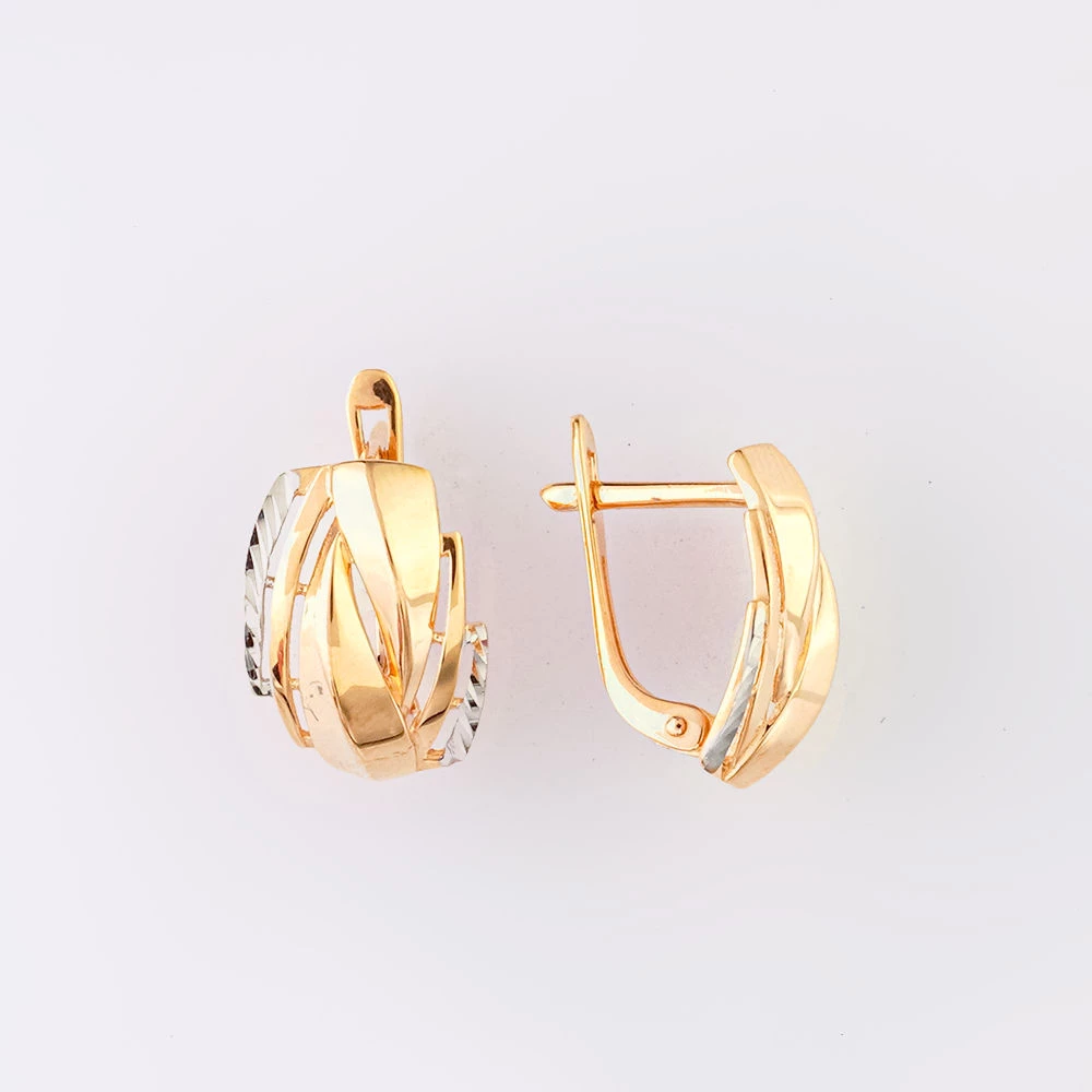 Серьги из красного золота 585 пробы