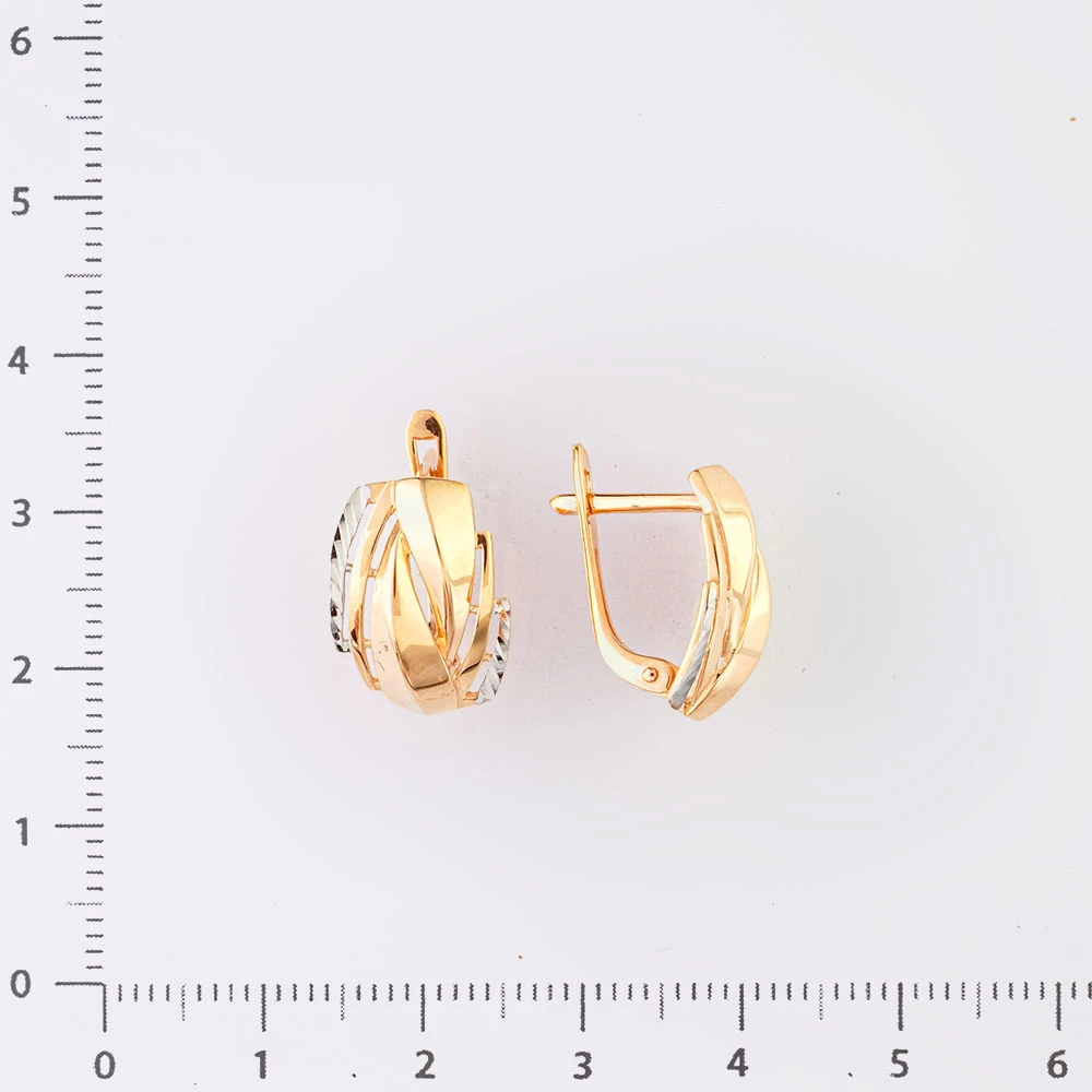 Серьги из красного золота 585 пробы