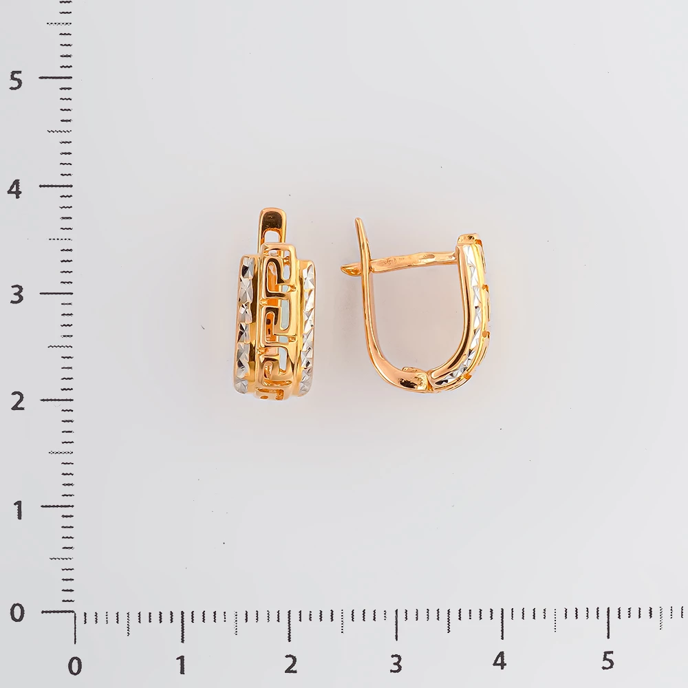 Серьги из красного золота 585 пробы