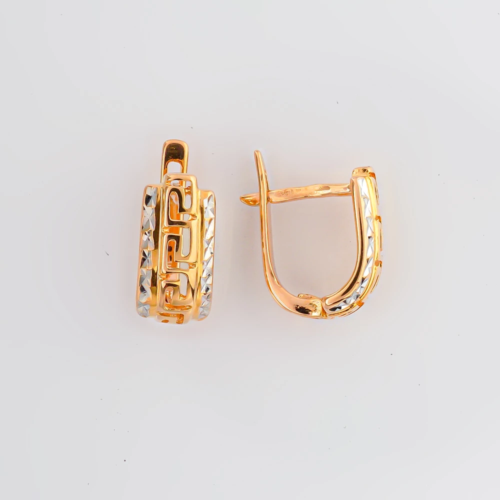 Серьги из красного золота 585 пробы