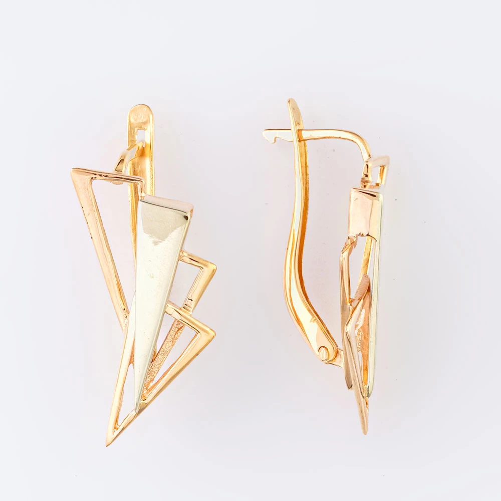 Серьги из красного золота 585 пробы