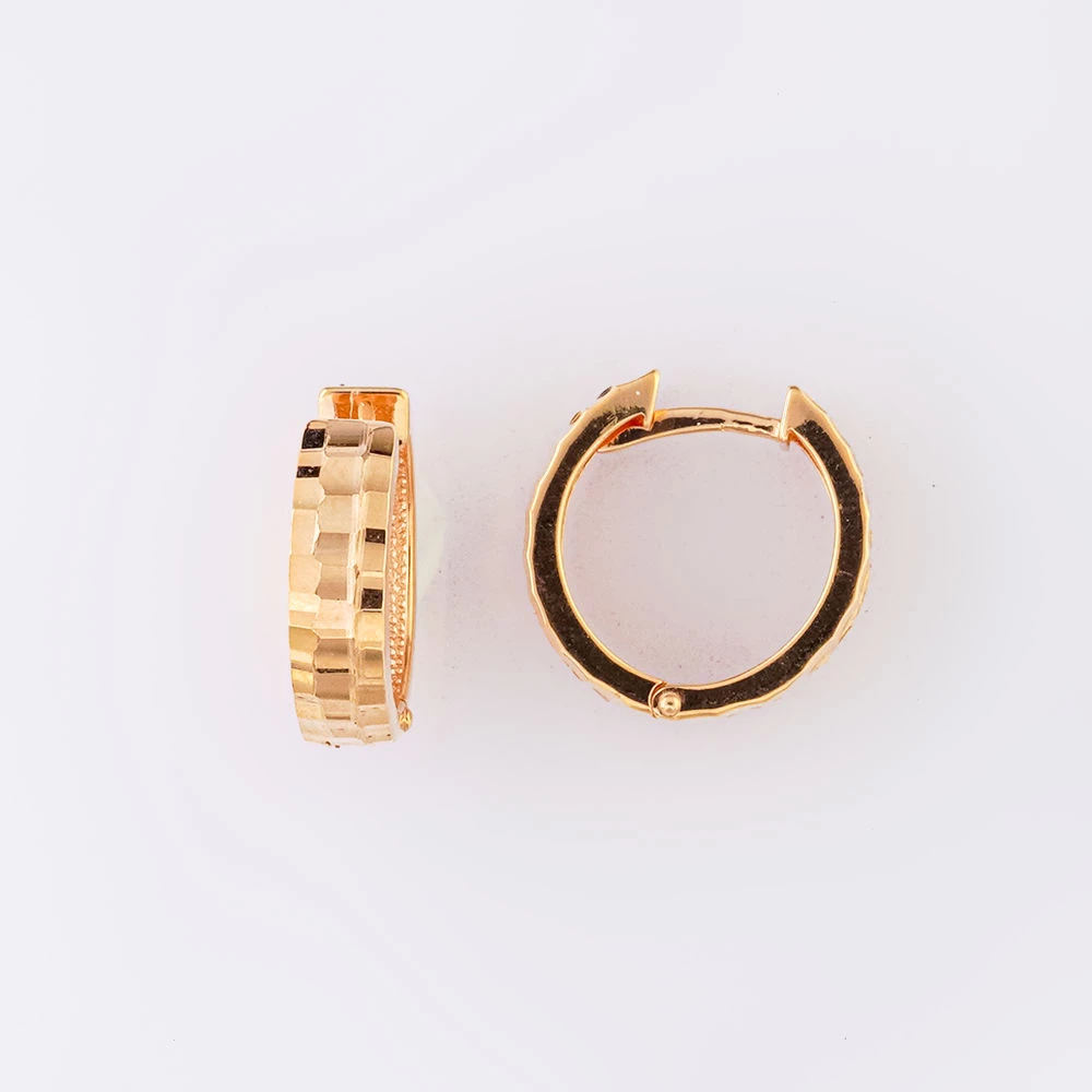 Серьги конго из красного золота 585 пробы