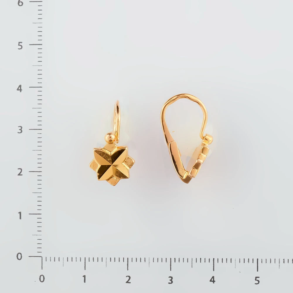 Серьги из красного золота 583 пробы