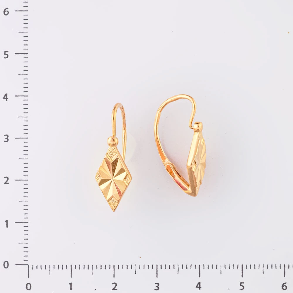 Серьги из красного золота 583 пробы