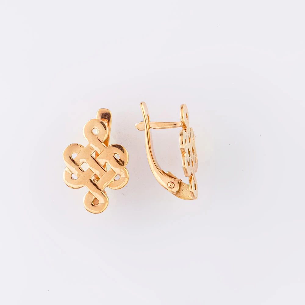 Серьги из красного золота 585 пробы