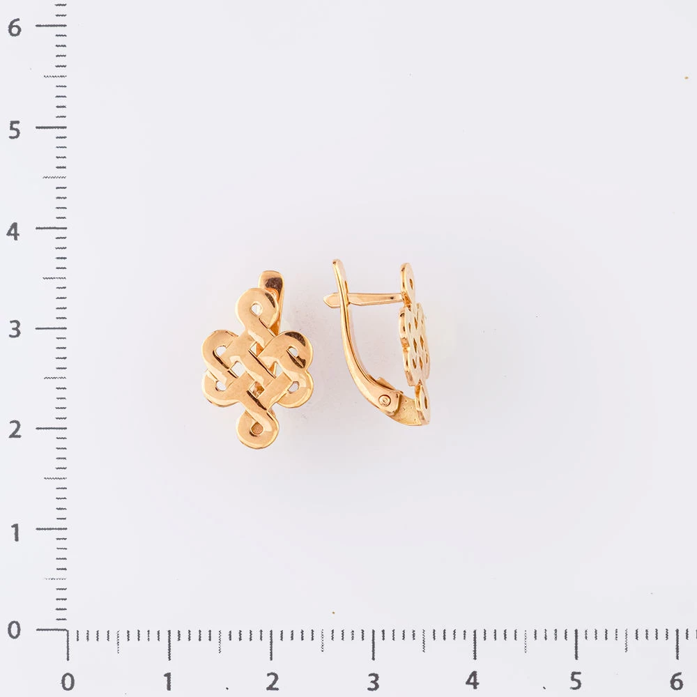 Серьги из красного золота 585 пробы