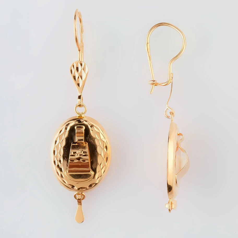 Серьги из красного золота 585 пробы