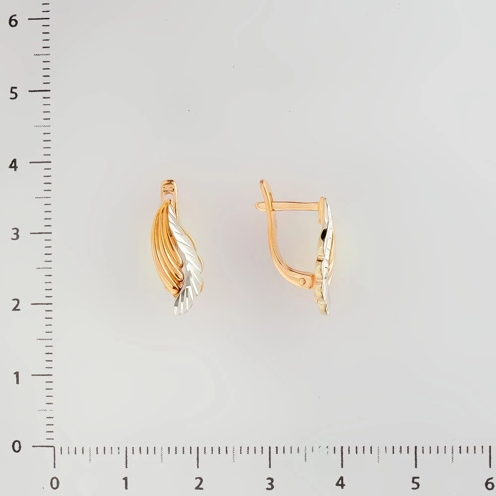 Серьги из красного золота 585 пробы