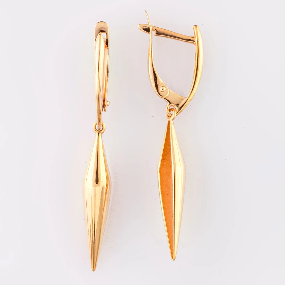 Серьги из красного золота 585 пробы