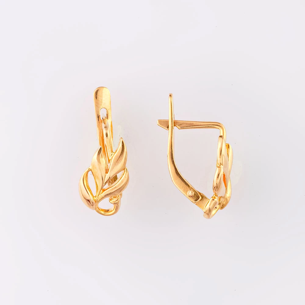 Серьги из красного золота 585 пробы