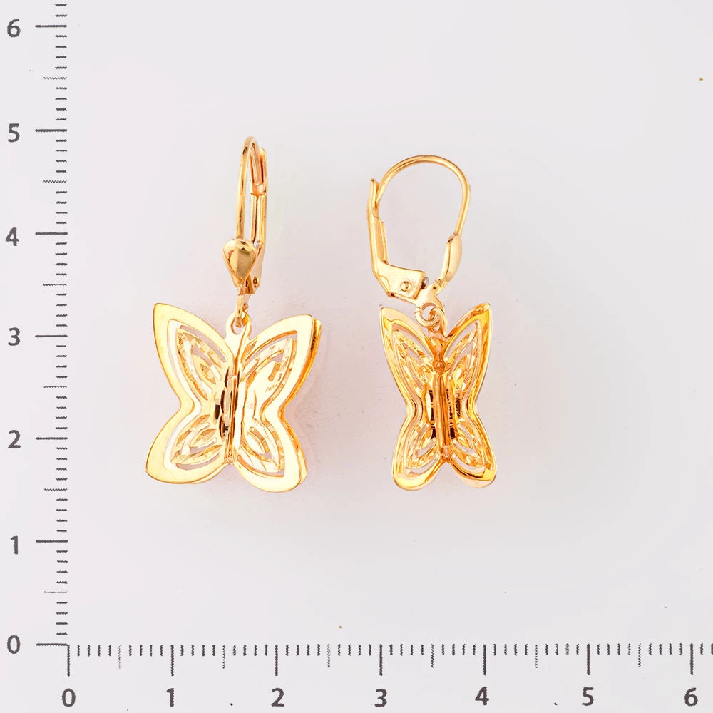 Серьги из красного золота 585 пробы