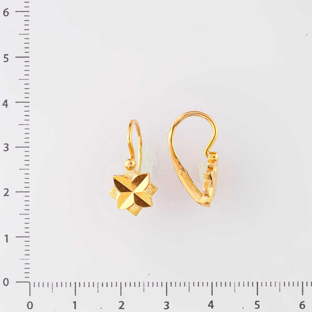 Серьги из красного золота 583 пробы