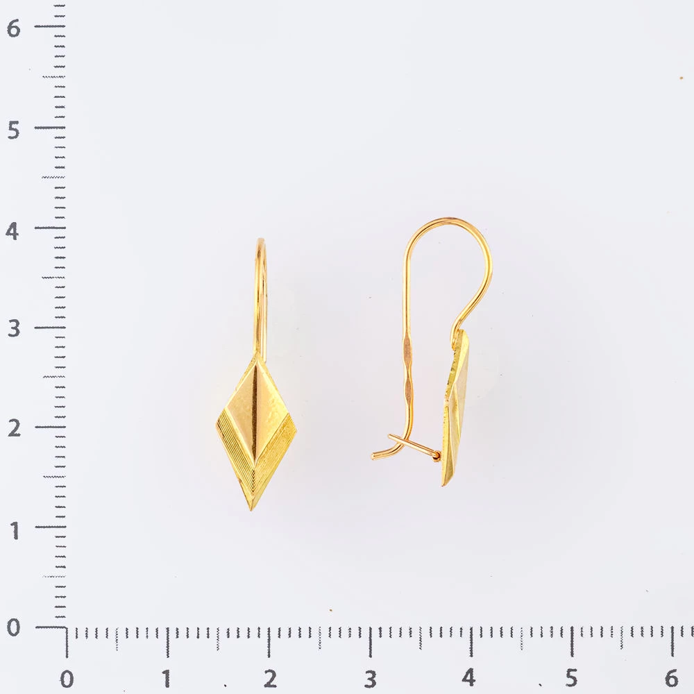 Серьги из красного золота 585 пробы