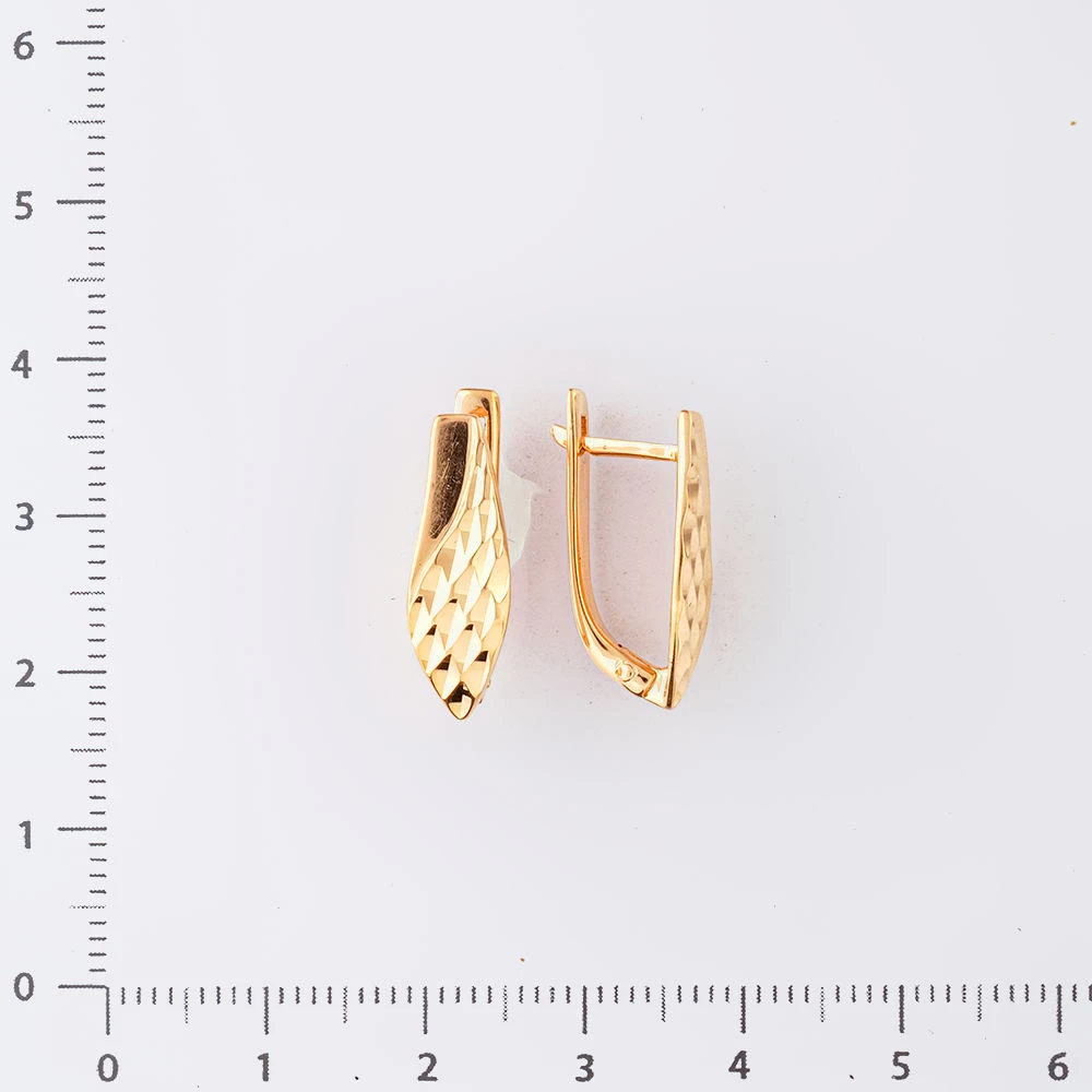 Серьги из красного золота 585 пробы