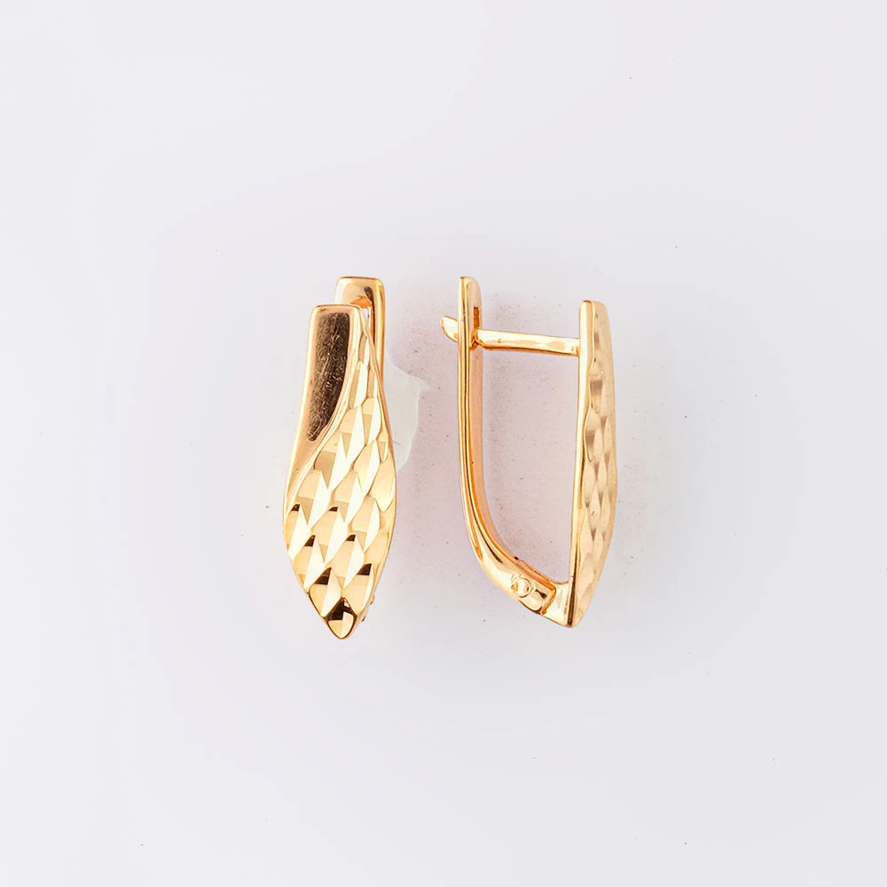 Серьги из красного золота 585 пробы