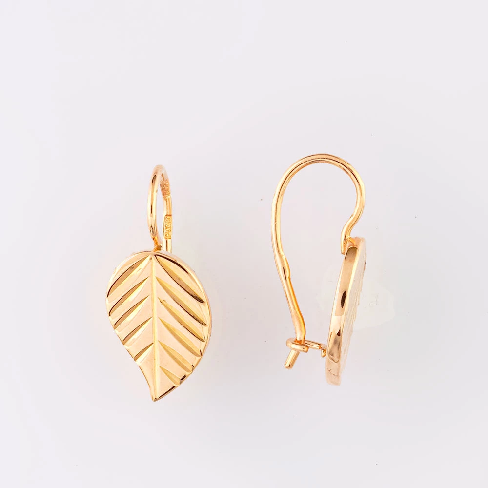 Серьги из красного золота 583 пробы