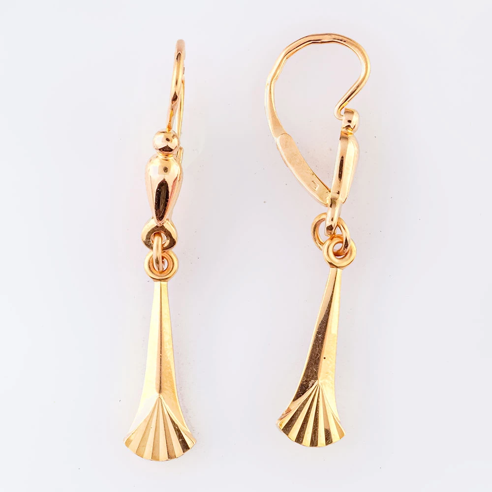 Серьги из красного золота 583 пробы