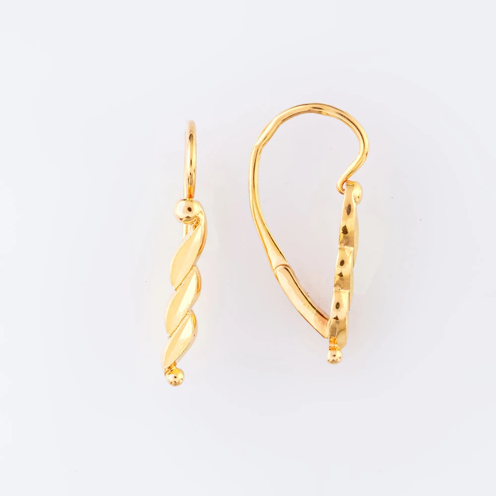 Серьги из красного золота 585 пробы