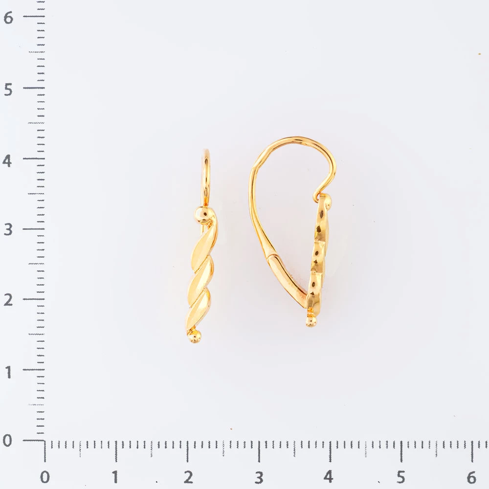 Серьги из красного золота 585 пробы