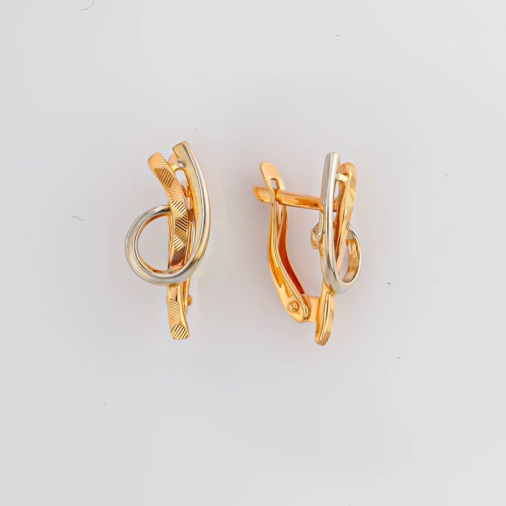 Серьги из красного золота 585 пробы